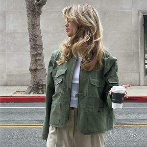 Djerf Avenue Utility Jacket Green